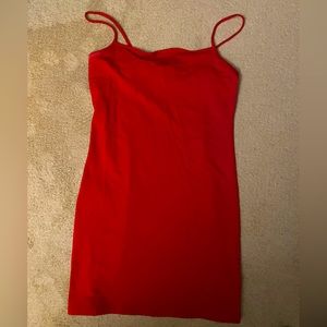 H&M red bodycon mini dress size L